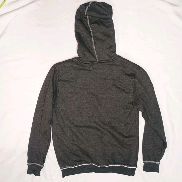 NFL Team Apparel Pittsburgh Steelers Zip Up Hoodie Sherpa Lined Gray Medium - Picture 7 of 7